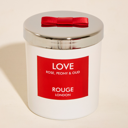 Love - Rose, Peony & Oud Luxury Scented Candle - By Rouge London