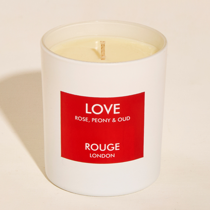Love - Rose, Peony & Oud Luxury Scented Candle - By Rouge London