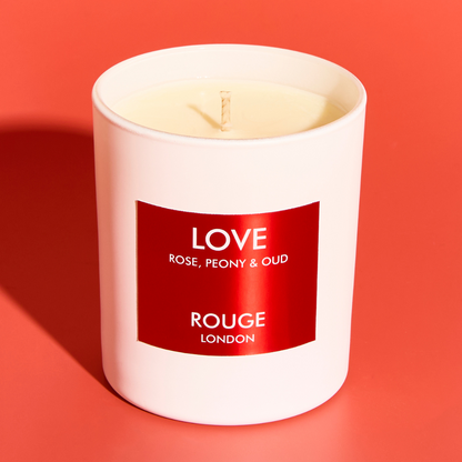 Love - Rose, Peony & Oud Luxury Scented Candle - By Rouge London