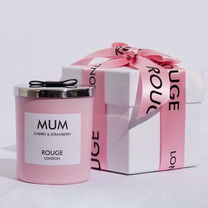Mum - Cherry & Strawberry Scented Candle - By Rouge London