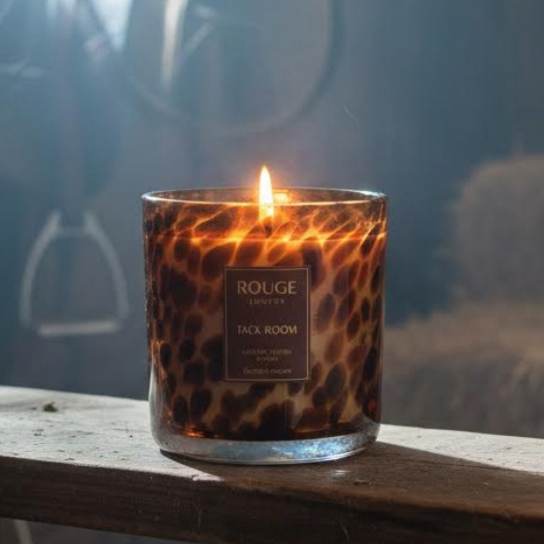 Leather, Vetiver & Moss Luxury Scented Single Wick Candle