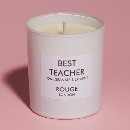 Best Teacher - Pomegranate & Jasmine Luxury Scented Candle - By Rouge London