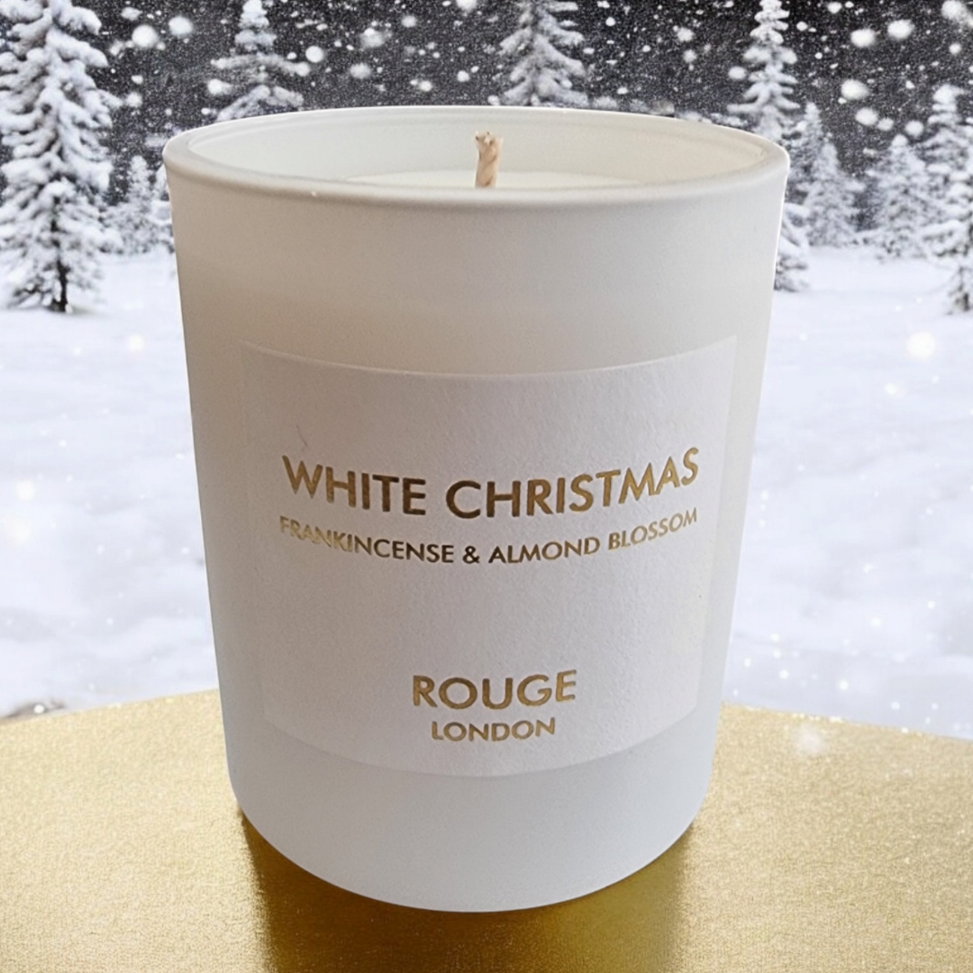 White Christmas - Frankincense & Almond Blossom Luxury Scented House Candle