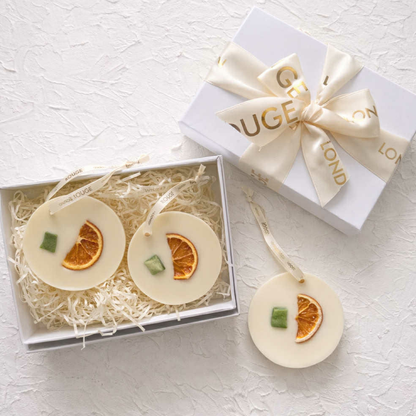 Lime & Mandarin Scented Room/Wardrobe Freshener Box of 3