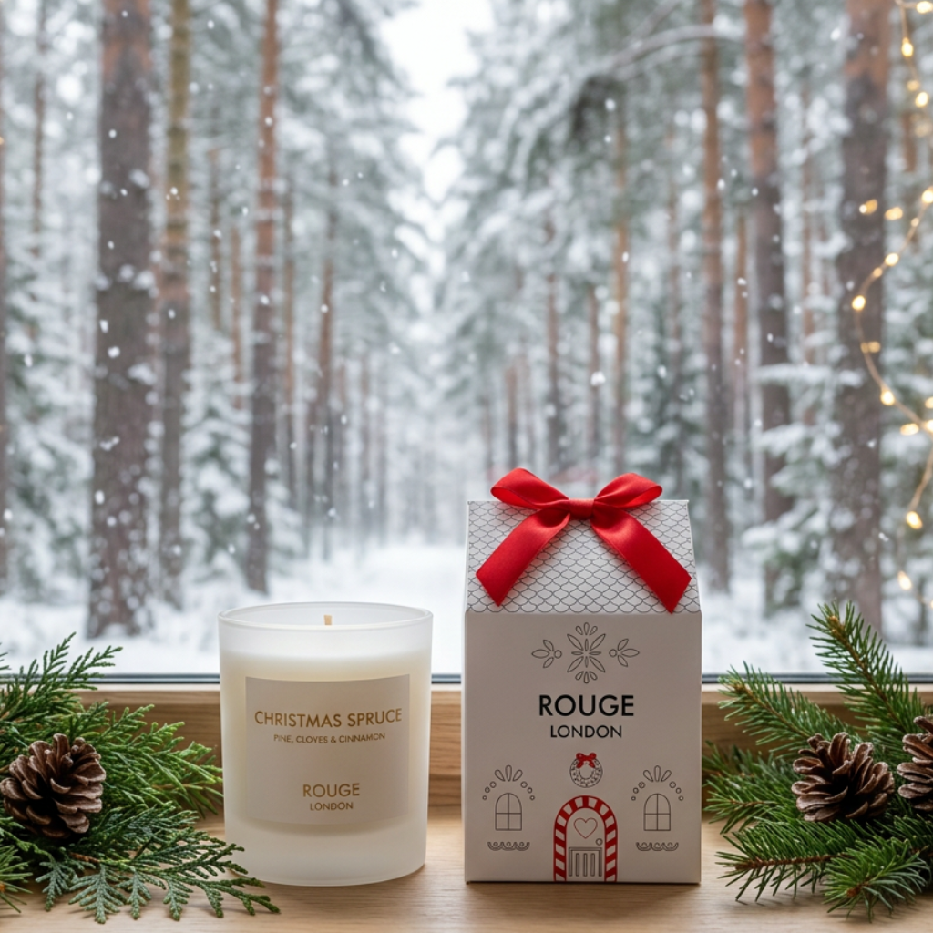 Christmas Spruce - Pine, Berries and Amber Luxury Scented House Candle