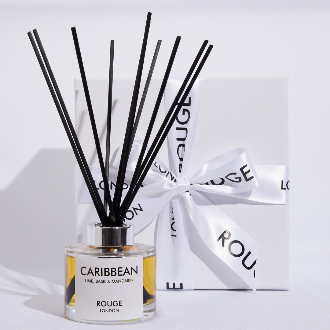 Happy Scent Co Rouge London Caribbean Lime Basil Mandarin Reed Diffuser