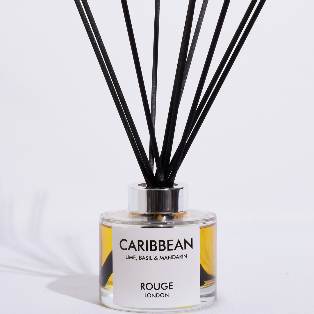 Happy Scent Co Rouge London Caribbean Lime Basil Mandarin Reed Diffuser