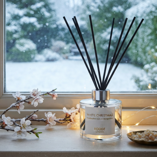 White Christmas - Frankincense & Almond Blossom Luxury Scented Reed Diffuser