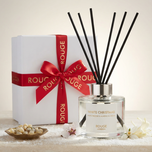 White Christmas - Frankincense & Almond Blossom Luxury Scented Reed Diffuser
