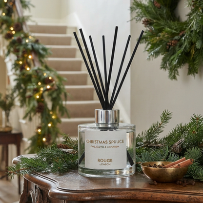 Christmas Spruce Luxury Reed Diffuser - Pine, Berries and Amber