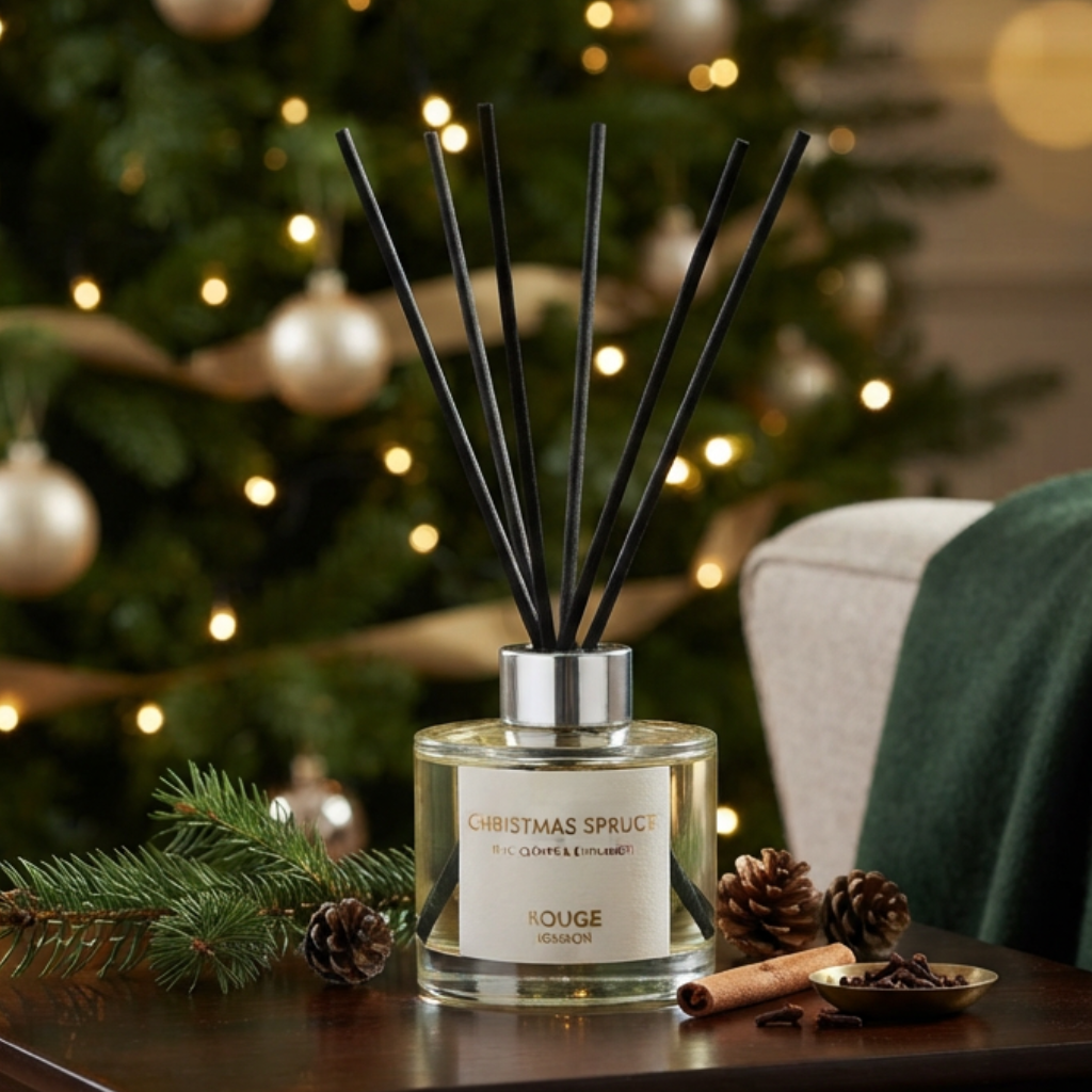 Christmas Spruce Luxury Reed Diffuser - Pine, Berries and Amber