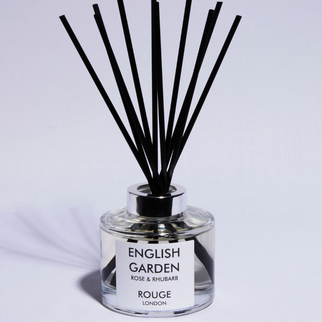 English Garden - Rose & Rhubarb Luxury Scented Reed Diffuser - By Rouge London