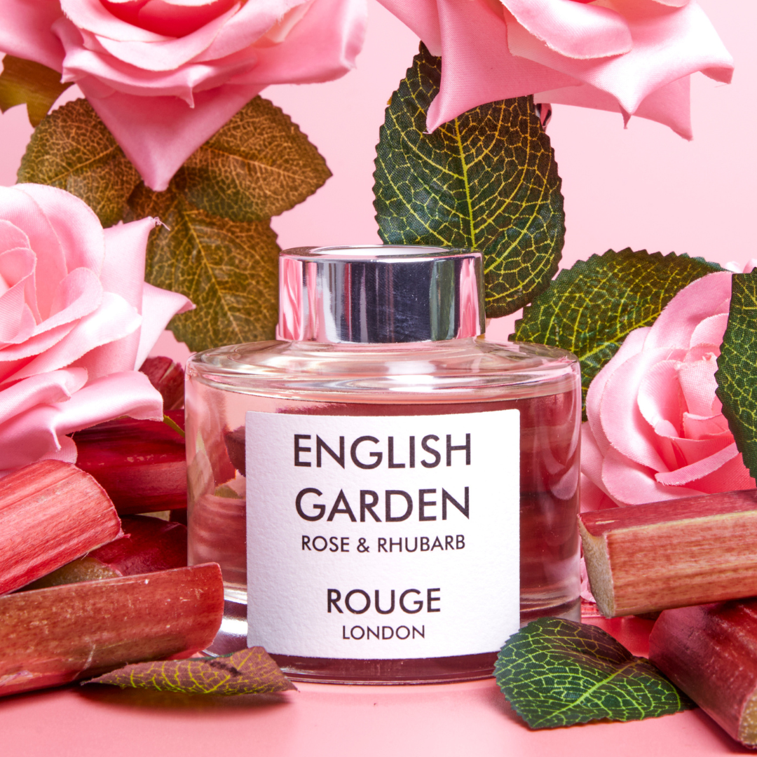 English Garden - Rose & Rhubarb Luxury Scented Reed Diffuser - By Rouge London