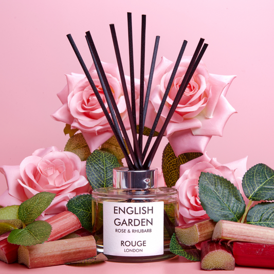 English Garden - Rose & Rhubarb Luxury Scented Reed Diffuser - By Rouge London