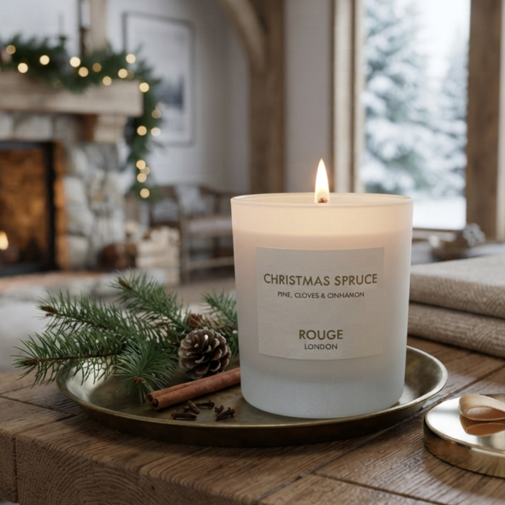 Christmas Spruce - Pine, Berries and Amber Luxury Scented Candle