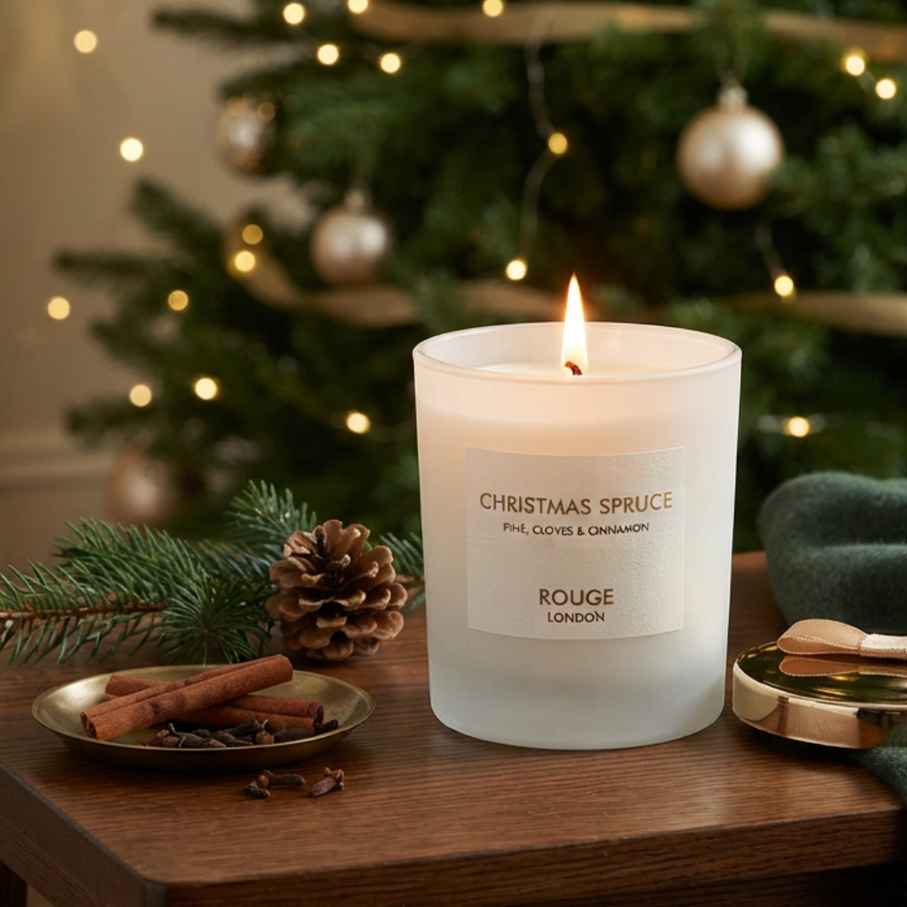 Christmas Spruce - Pine, Berries and Amber Luxury Scented Candle