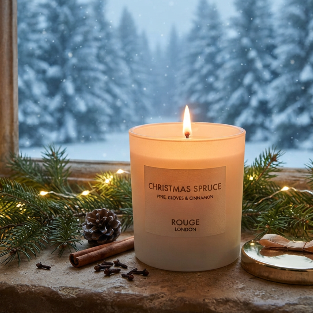 Christmas Spruce - Pine, Berries and Amber Luxury Scented Candle
