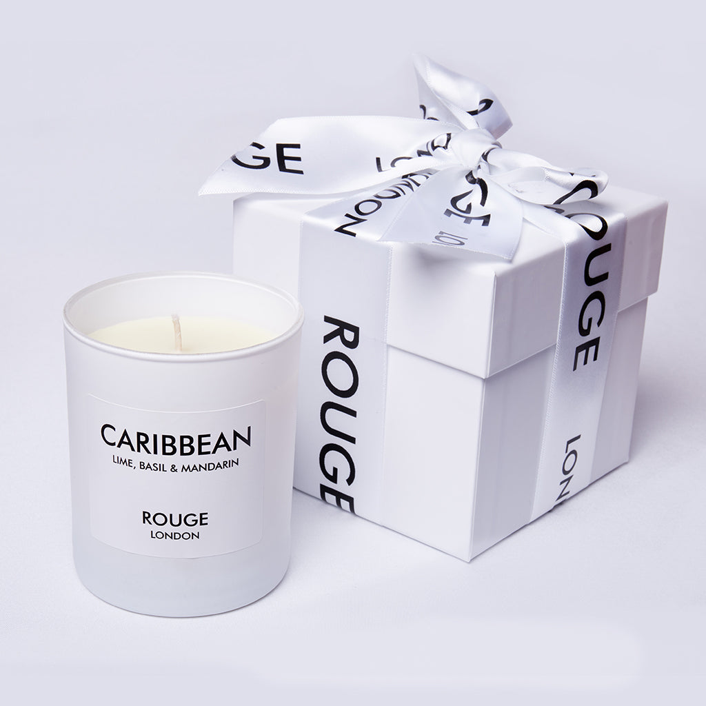 Happy Scent Co Rouge London Caribbean Lime Basil Mandarin Candle