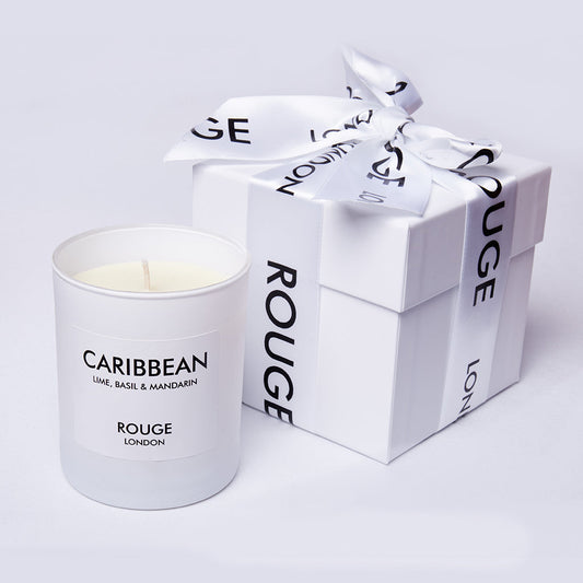 Happy Scent Co Rouge London Caribbean Lime Basil Mandarin Candle