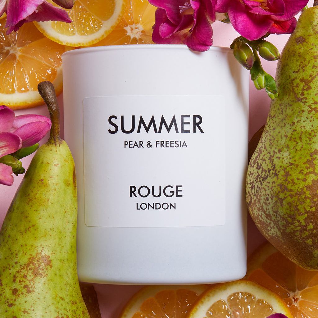 Happy Scent Co Summer Pear Freesia Candle - by Rouge London