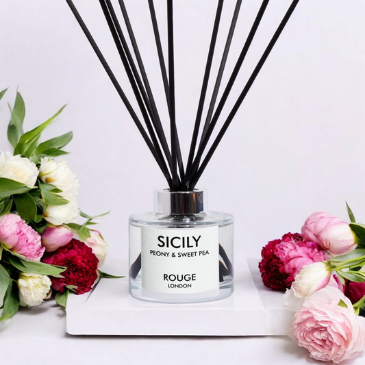 Happy Scent Co Sicily Peony Sweet Pea Reed Diffuser - by Rouge London